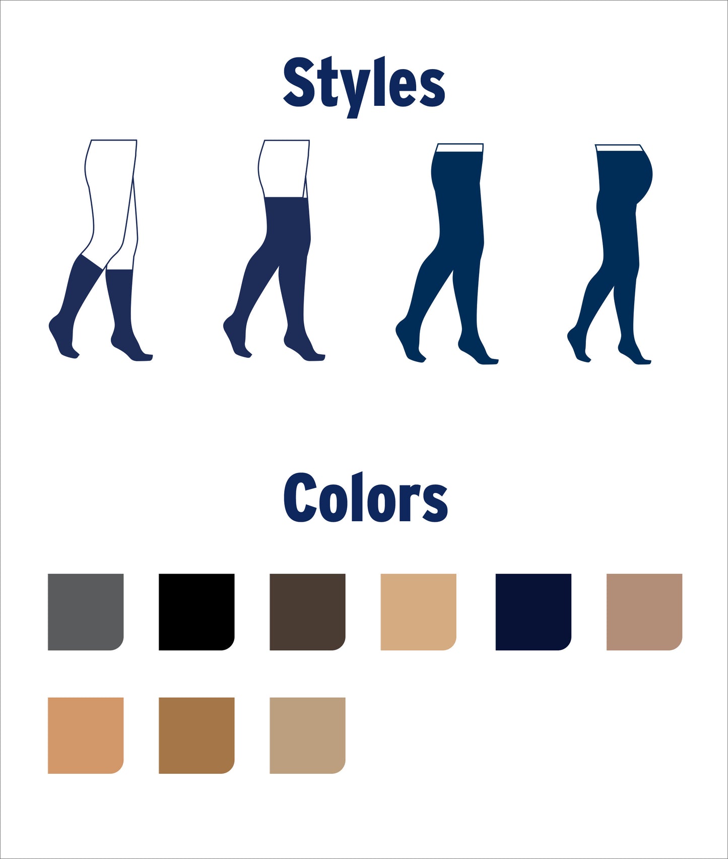 JOBST® UltraSheer Women’s Knee High 15-20 mmHg Compression Stockings – Closed Toe