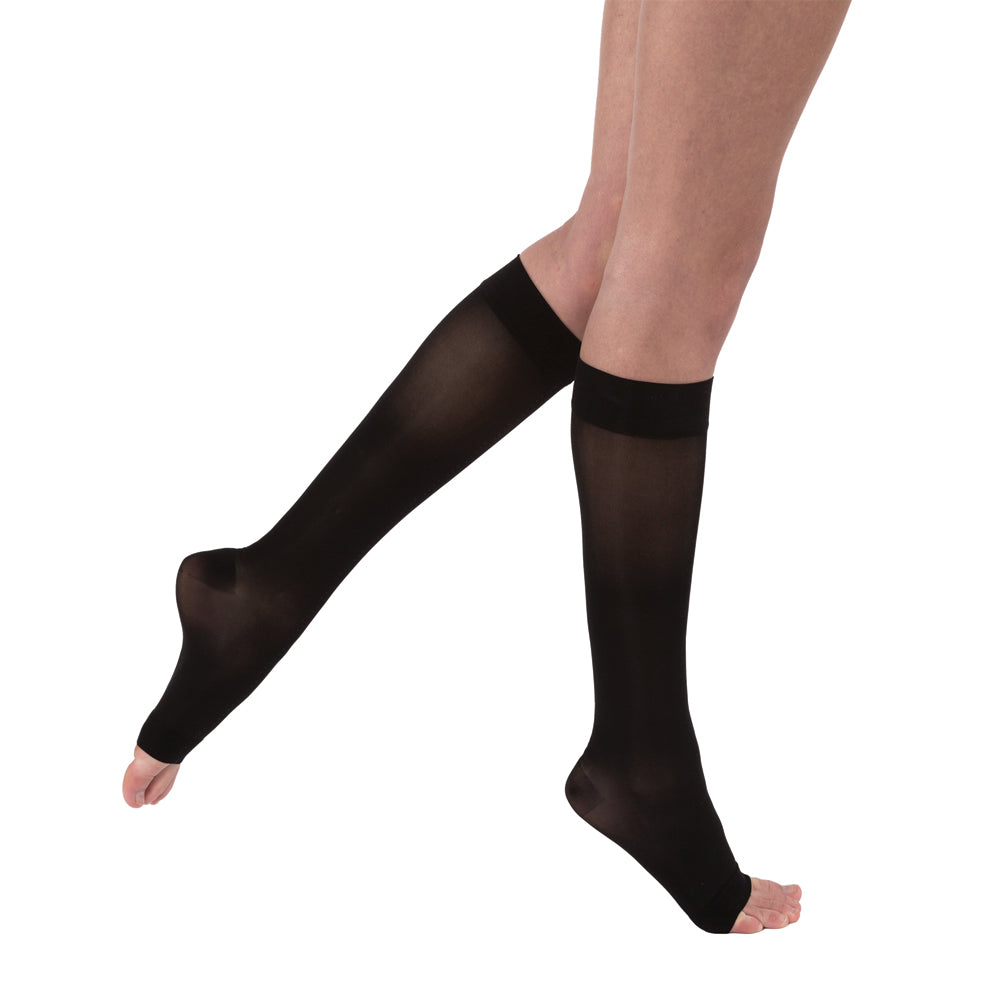 JOBST® UltraSheer Women’s Knee High 15-20 mmHg Compression Stockings – Open Toe