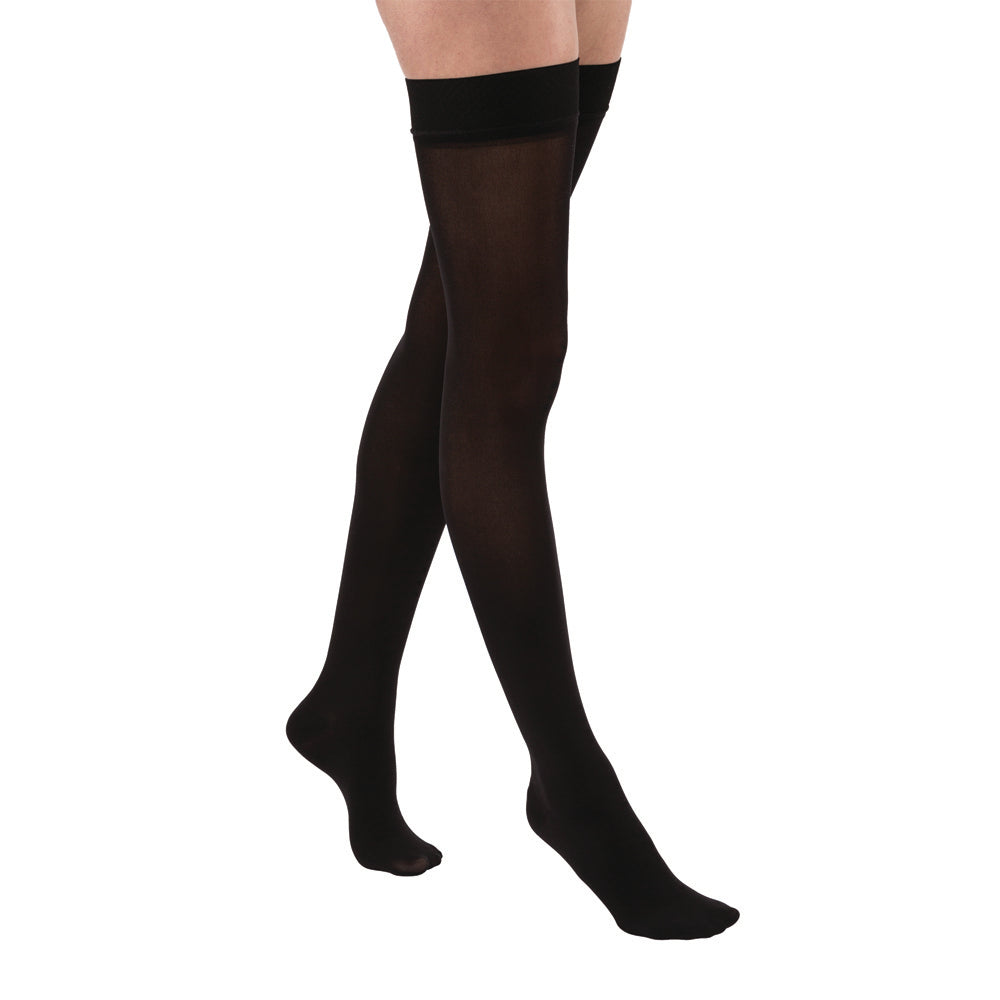 JOBST® Relief Thigh High 20-30 mmHg Compression Stockings with Silicone Top Band, Closed Toe