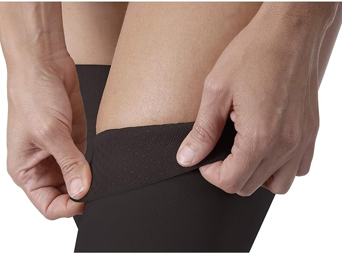 JOBST® Relief Thigh High 30-40 mmHg Compression Stockings with Silicone Top Band, Open Toe