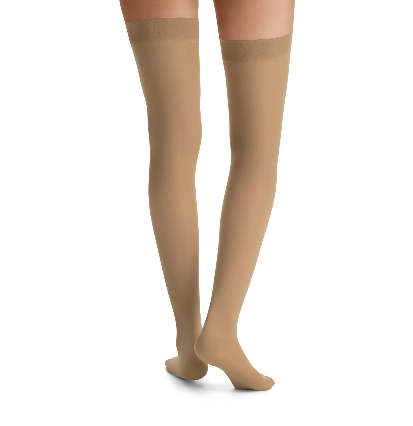 JOBST® UltraSheer Sensitive Women’s Thigh High 15-20 mmHg Compression Stockings w/ Dot Band – Closed Toe