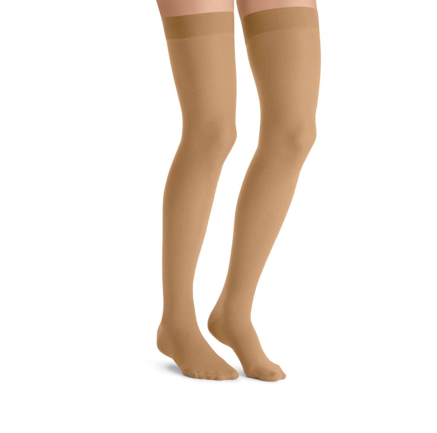 JOBST® UltraSheer Sensitive Women’s Thigh High 15-20 mmHg Compression Stockings w/ Dot Band – Closed Toe
