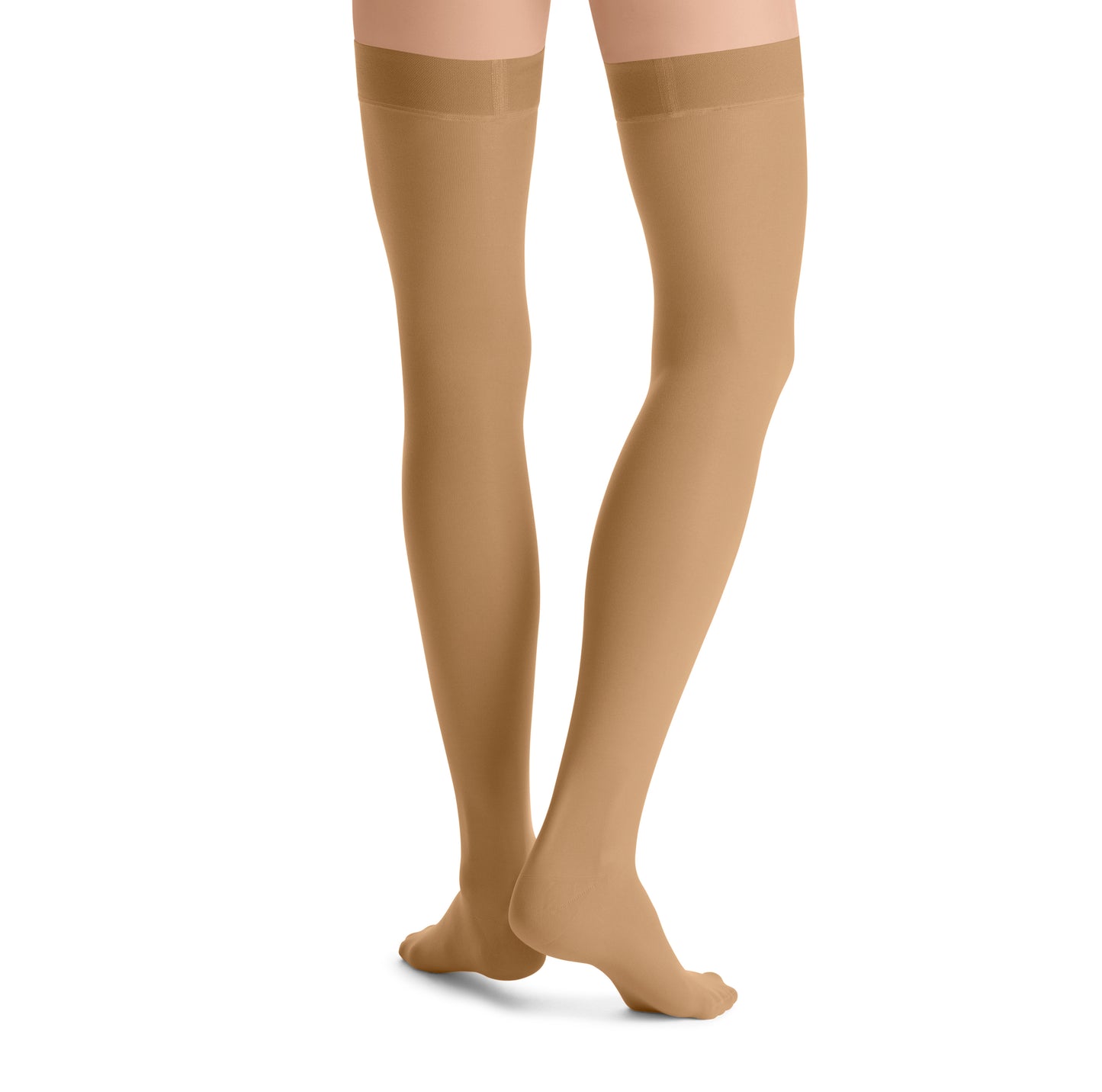 JOBST® UltraSheer Sensitive Women’s Thigh High 15-20 mmHg Compression Stockings w/ Dot Band – Closed Toe