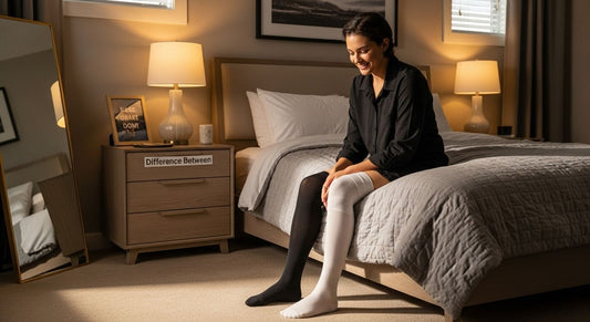 difference between socks and stockings