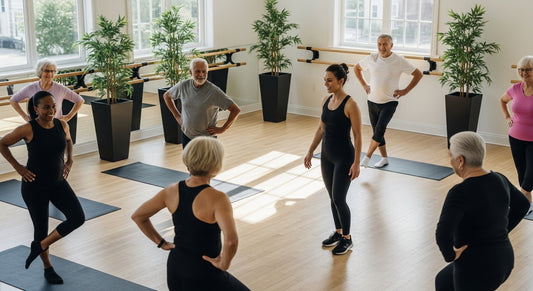 seniors exercise group wellness