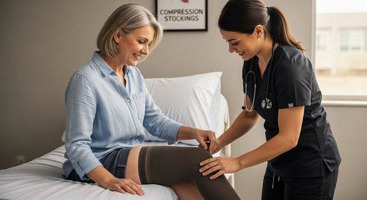 thigh high compression stockings