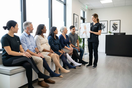 compression stockings variety, health education