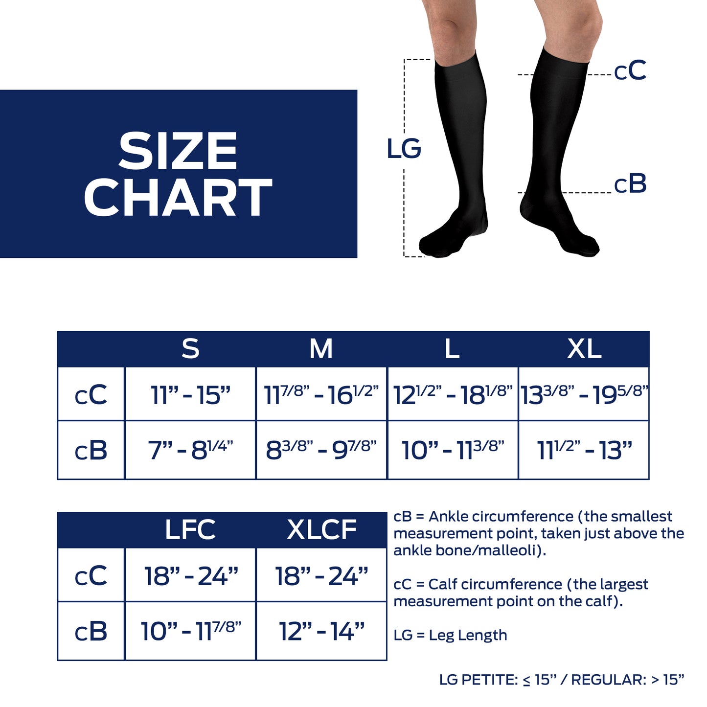 JOBST® Relief Waist High 20-30 mmHg Compression Stockings - Standard