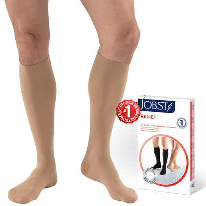 JOBST® Relief Knee High 30-40 mmHg Compression Stockings - Closed toe & Open toe