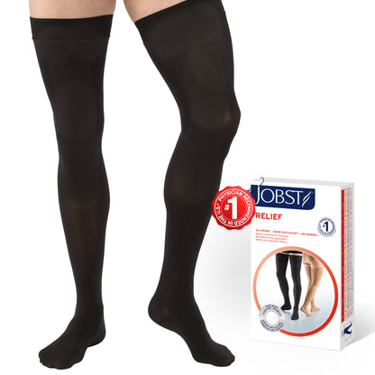 JOBST® Relief Thigh High 20-30 mmHg Compression Stockings with Silicone Top Band