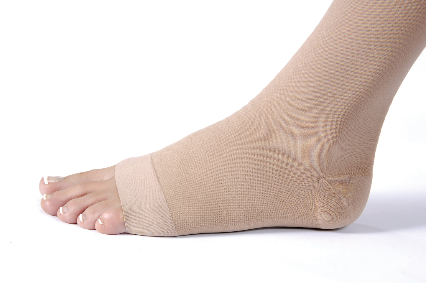 JOBST® Relief Knee High 20-30 mmHg Compression Stockings w/  Silicone Top Band - Open Toe